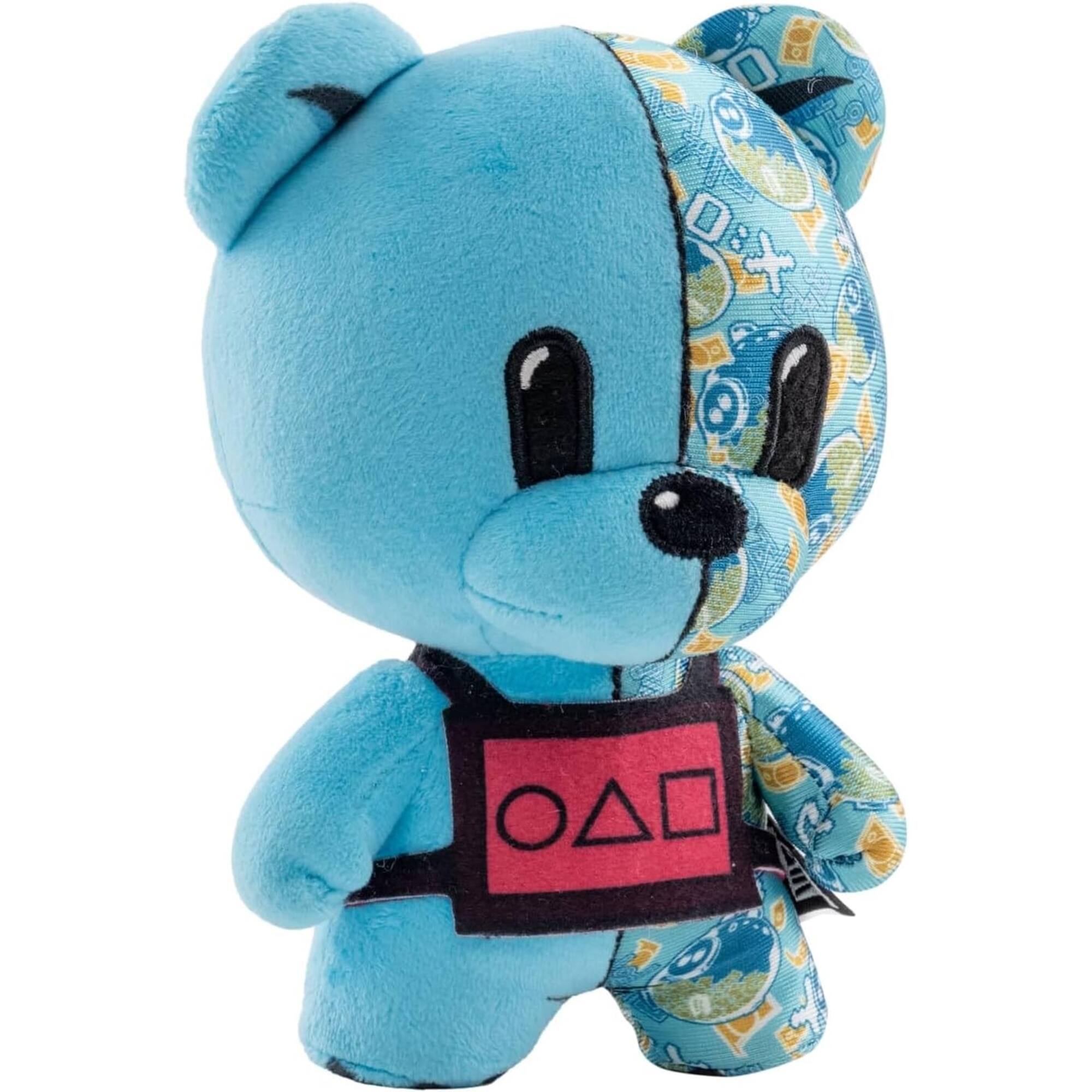 Alt View 2. YuMe - YuMe DZNR Squid Game Join the Game Blue Bear 7 Inch Plush - Blue.
