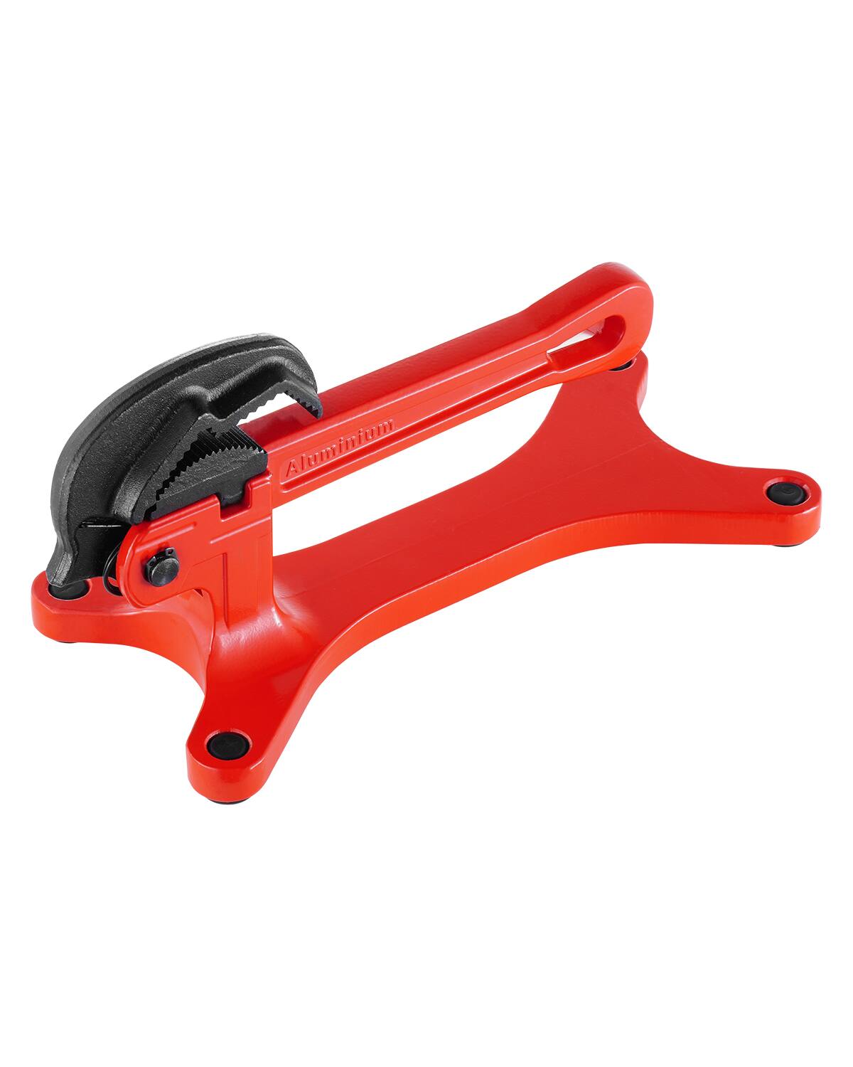VEVOR - Portable Pipe Vise, Lightweight Aluminum Pipe Vise with 1/8" to 1-1/2" Clamping Capacity, Ideal for Onsite Plumbing - Red