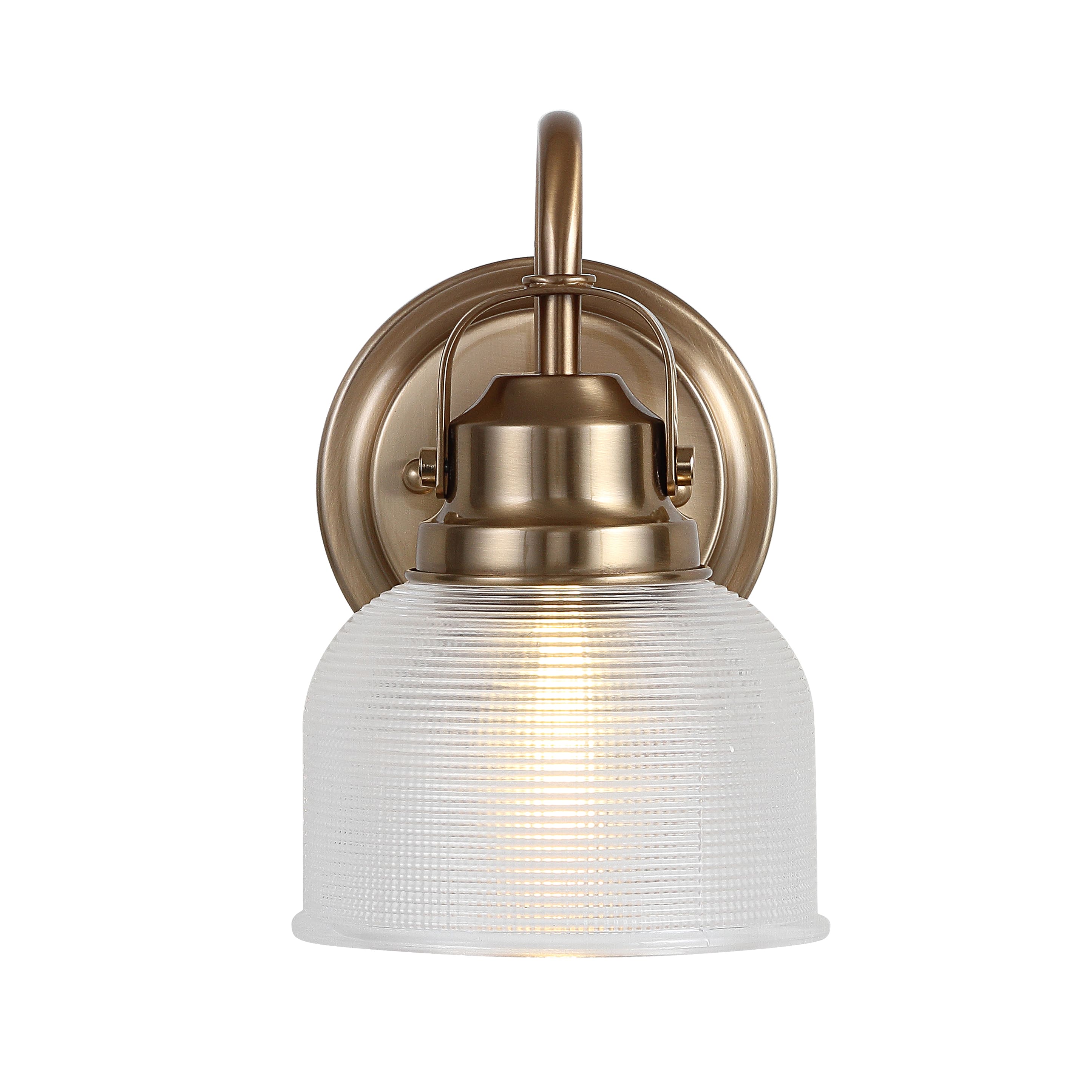 "Jonathan Y - Virginia 5.75"" 1-Light Metal/Glass LED Vanity Light - Brass Gold" price history on PriceWatchPro