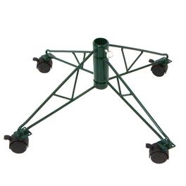 Northlight - Metal Rolling Christmas Tree Stand for 6.5' - 7.5' Artificial Trees - Green