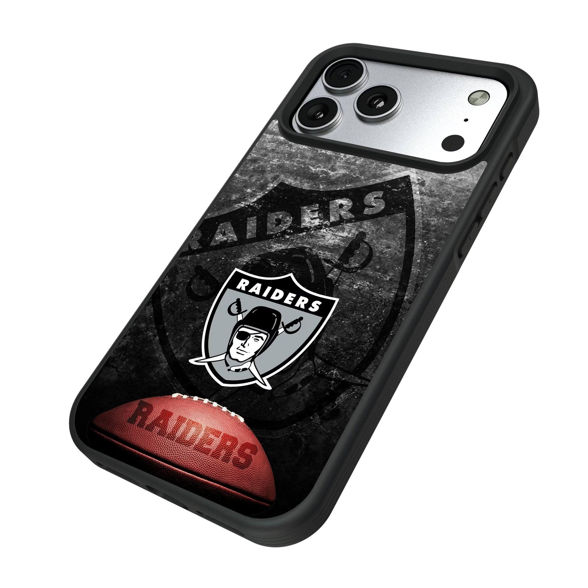 Keyscaper - Gridiron Classic Teams - Oakland Raiders iPhone Legendary Design Bump Case - 16 Pro Max - Multicolor Keyscaper - Gridiron Classic Teams - Oakland Raiders iPhone Legendary Design Bump Case - 16 Pro Max - Multicolor