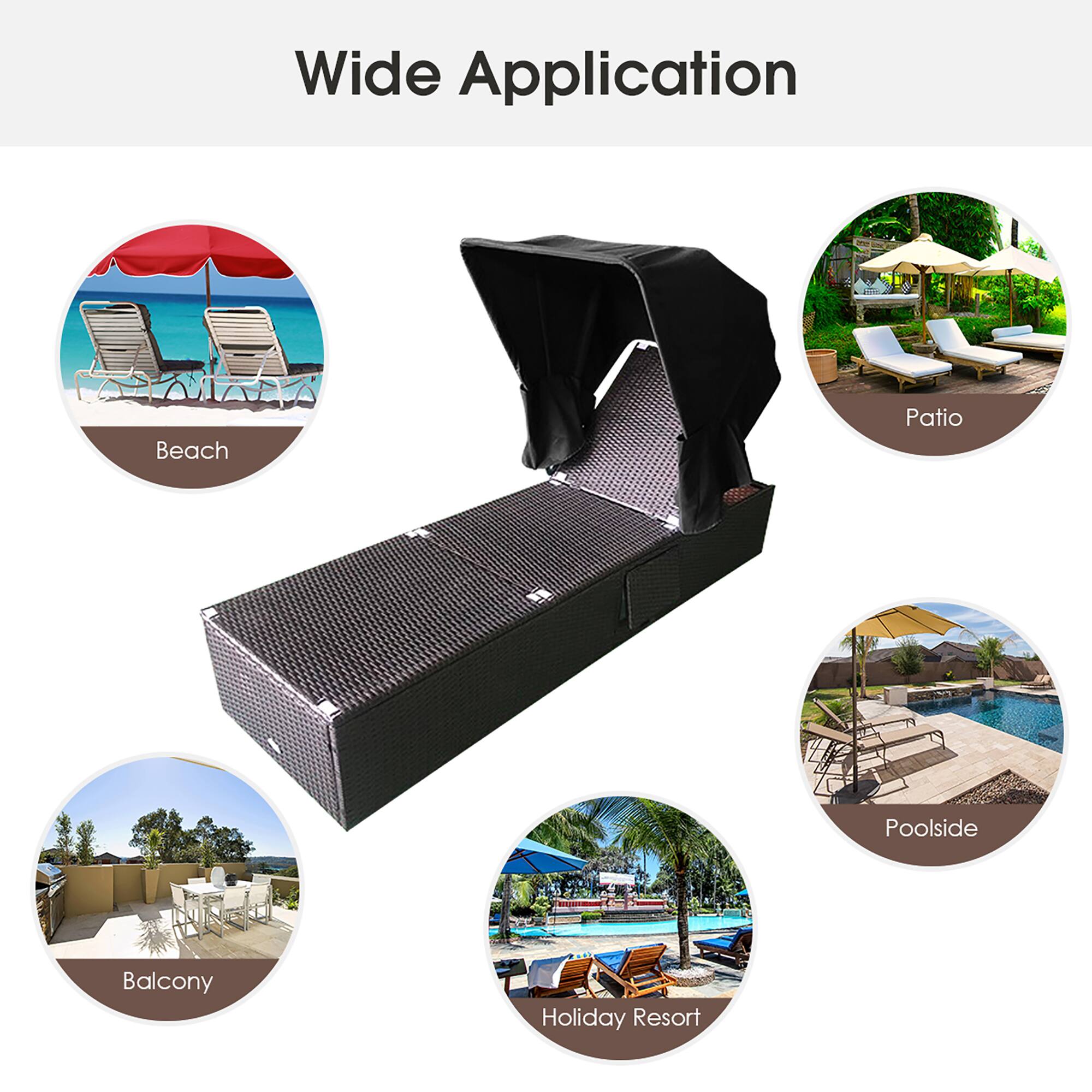 Wide Application

Beach
Patio
Poolside
Balcony
Holiday Resort