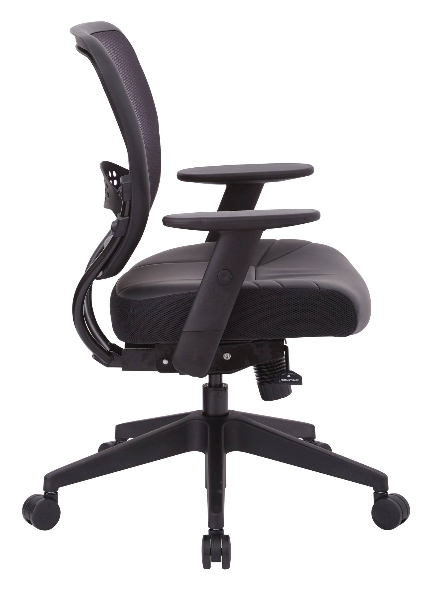Alt View 1. Office Star Products - Air Grid® Back Managers Chair - Black.