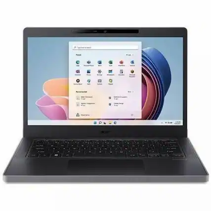 Front. Acer - Acer TravelMate B5 14 B514-31-G2 TMB514-31-G2-33RK 14" Notebook - Full HD - 60 Hz - Intel Core 3 N355 - 8 GB - 256 GB - Black.