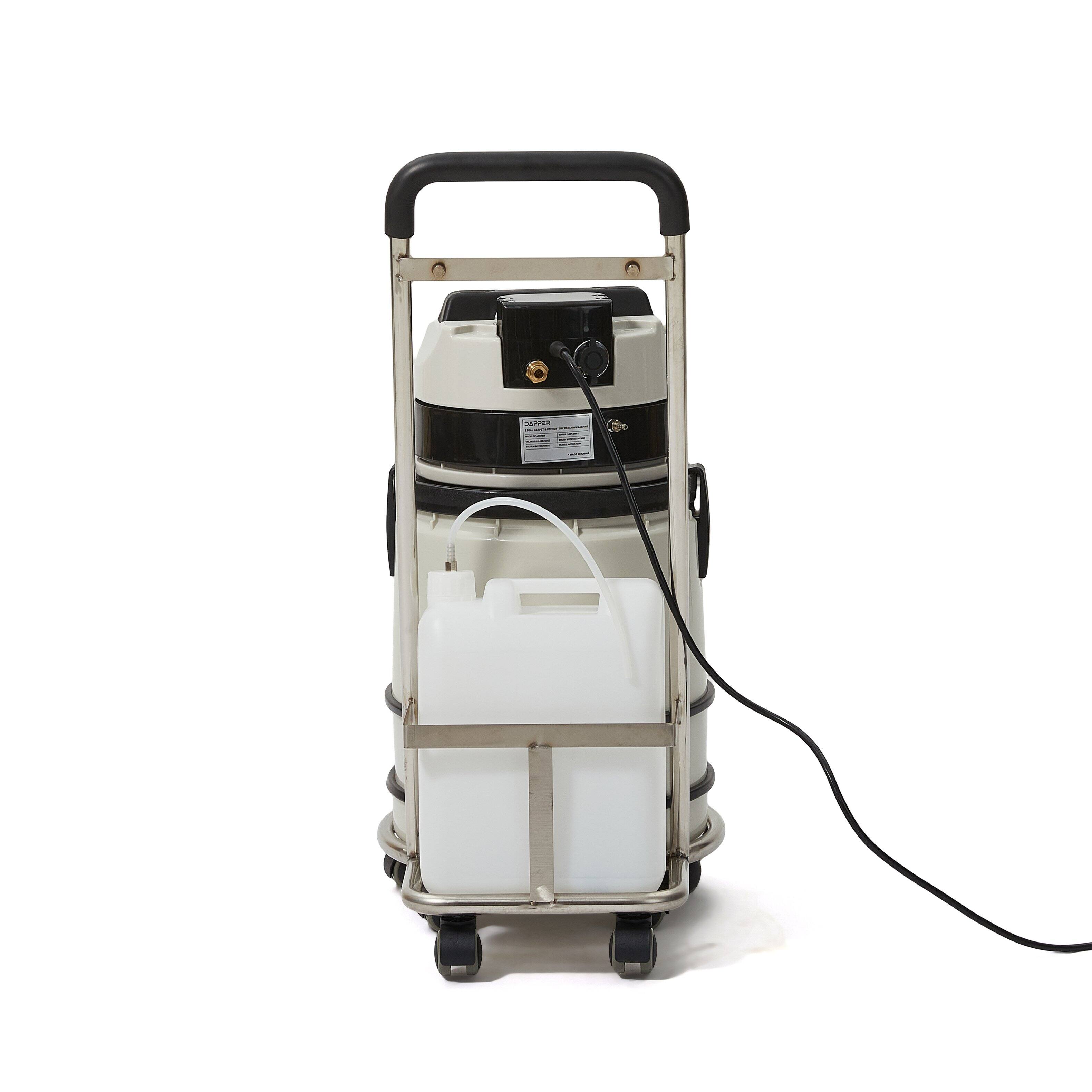 Alt View 1. Dapper Supply - Commercial Wet/Dry Vacuum Cleaner with Steam, Cold Water Extraction & Soap Dispensing, 5.5 Gal Tank - White.