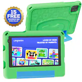 Contixo - A7 7" Educational Kids Tablet with Epic! and Lingokids 32GB with Parental Controls & Kid-Proof Case - Green