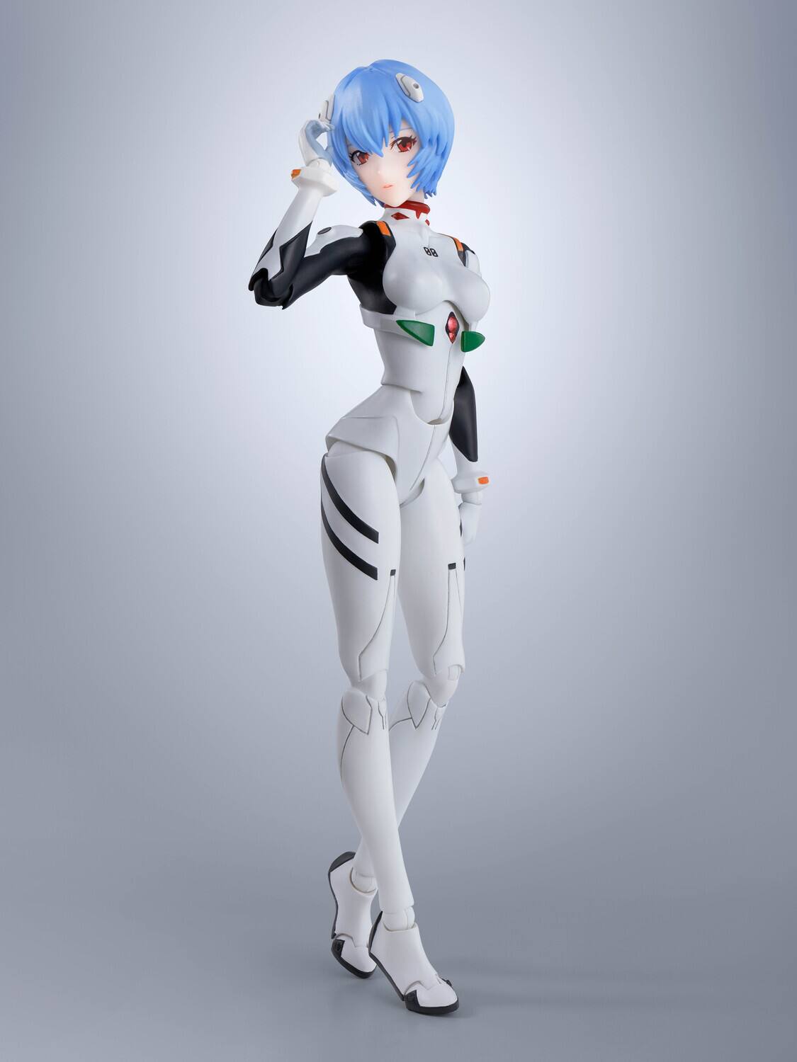 Alt View 1. PopMarket - Tamashii Nations - Evangelion -  S.H.Figuarts - Rei Ayanami Action Figure   - COLLECTIBLES - Multicolor.