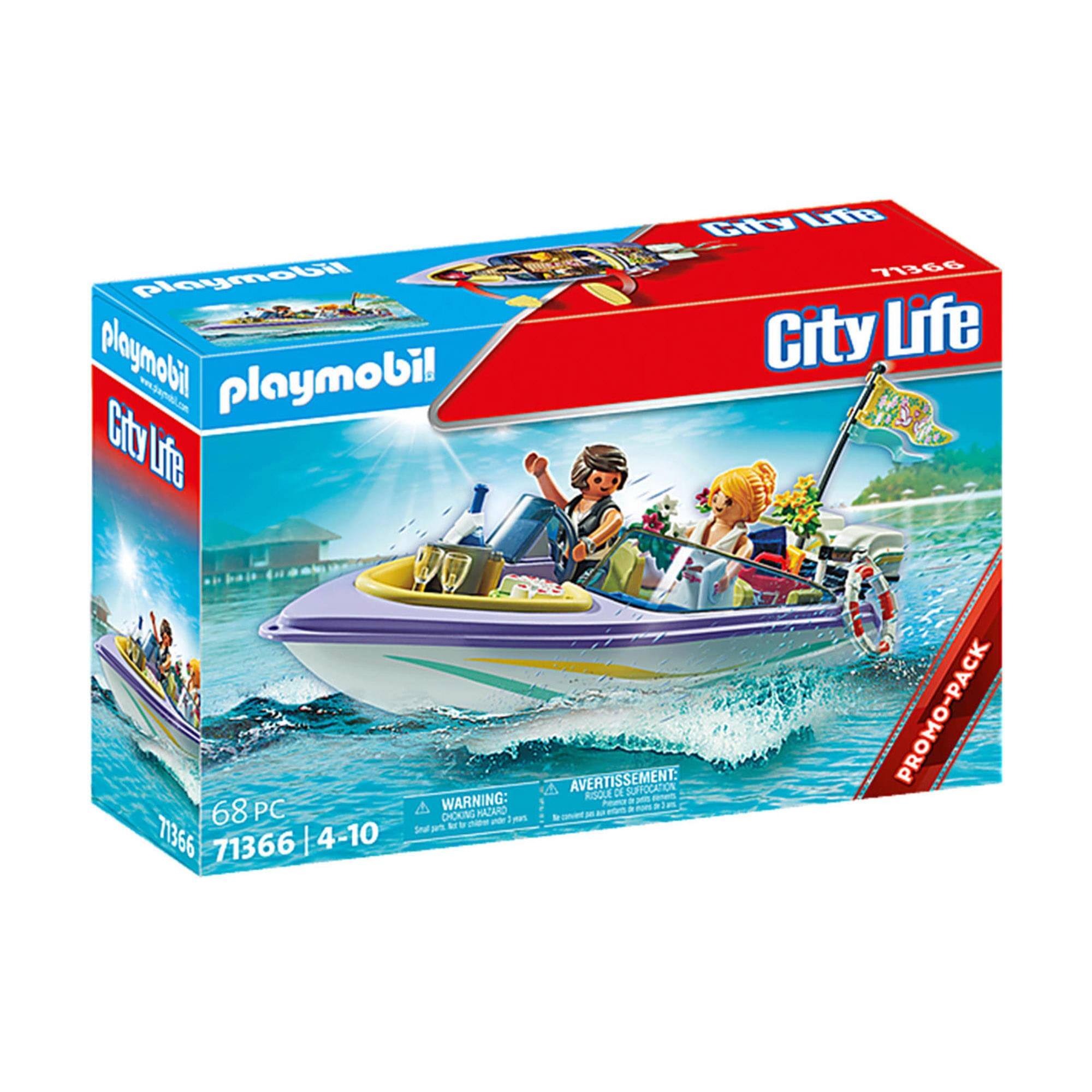 playmobil City Life 71366  
68 PC  
4-10  

AVERTISSEMENT: RISQUE DE SUFFOCATION  
WARNING: CHOKING HAZARD - Small parts. Not for children under 3 years.  

PROMO-PACK