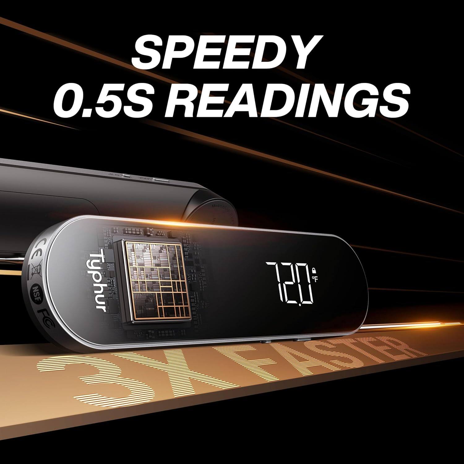 SPEEDY 0.5S READINGS  
CE a Typhur F NSF 1 FC AFATE