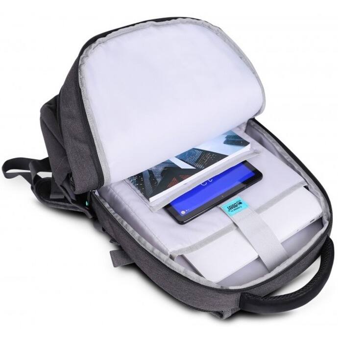 Alt View 7. Urban Factory - Urban Factory Carrying Case (Backpack) for 10.5" to 17.3" Notebook, Tablet, Smartphone - Gray/Black - Water Resistant - Gray/Black.