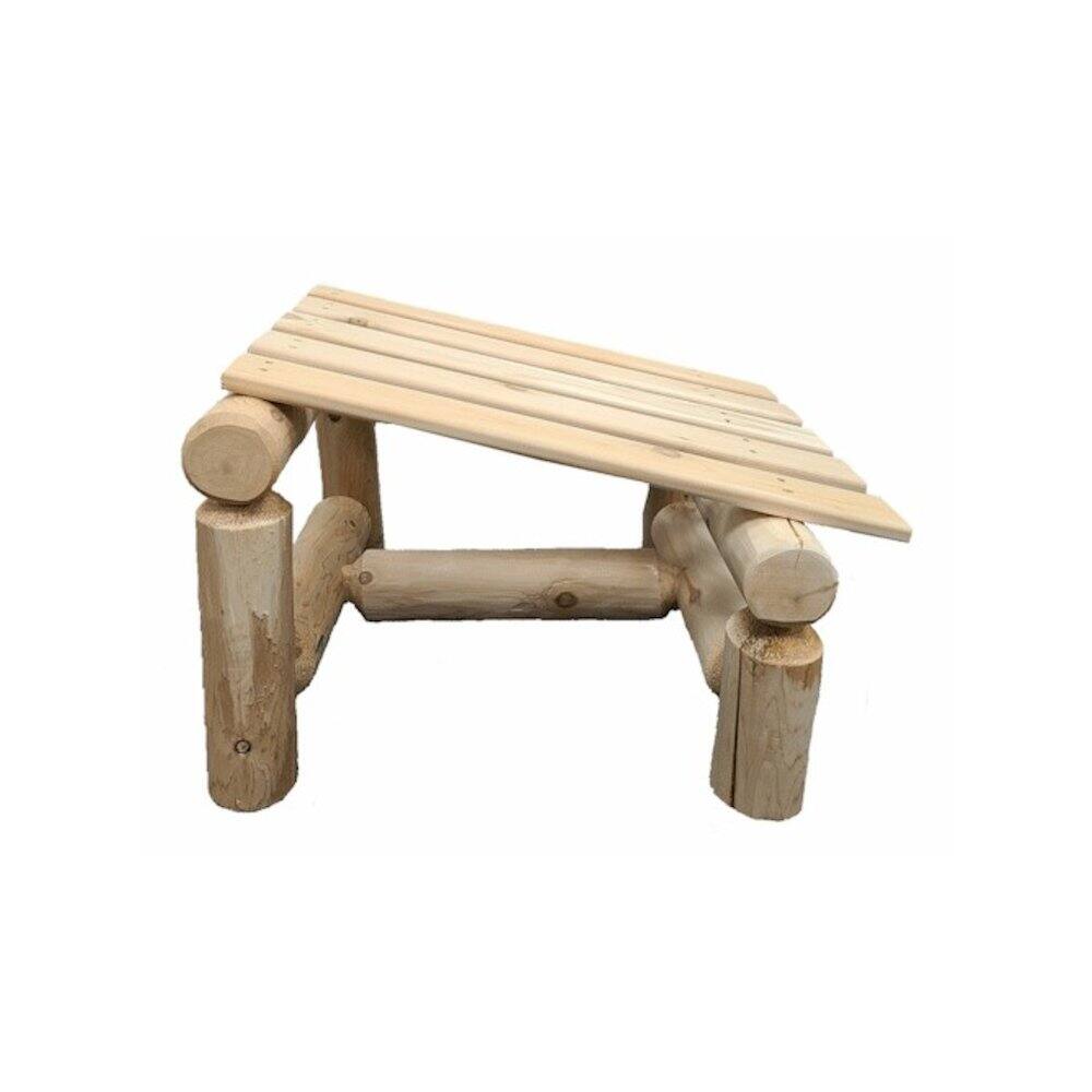 Alt View 1. Contoured Comfort - Cedar Log Slanted Ottoman - Brown.