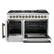 Alt View 2. Forno Appliances - 48 in. Wide 8 Burner Galiano 6.58 Cu. Ft. Freestanding Dual Fuel True Convection Range - White.