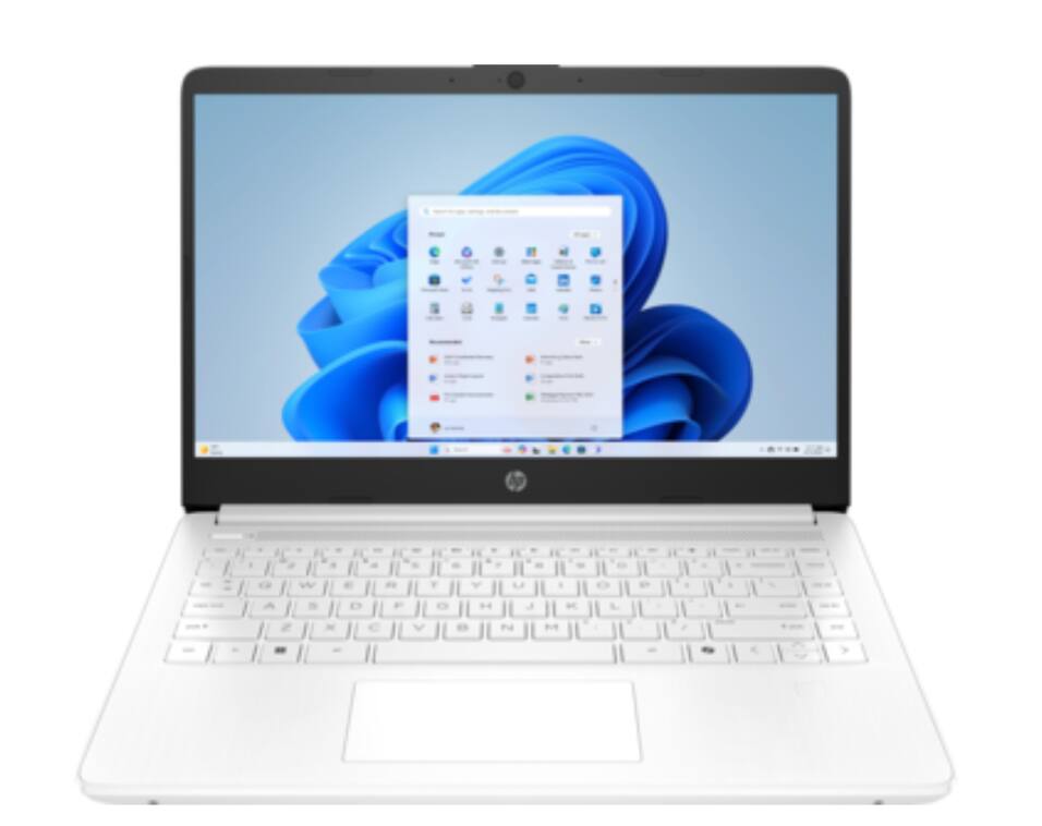 Alt View 8. HP - HP 14 Laptop 14.0 HD (Intel Celeron N4500, 16GB DDR4, 1TB PCIe SSD, Intel UHD, Win 11 Pro) w/USB Hub - Snowflake White.
