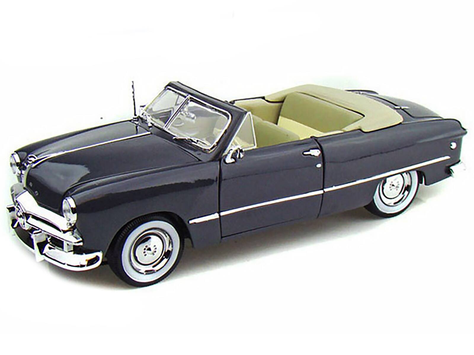 Alt View 1. Maisto - 1949 Ford Convertible Gray 1/18 Diecast Model Car by Maisto.