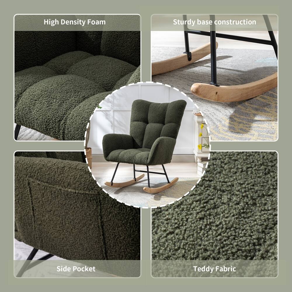High Density Foam  
Sturdy base construction  
Side Pocket  
Teddy Fabric