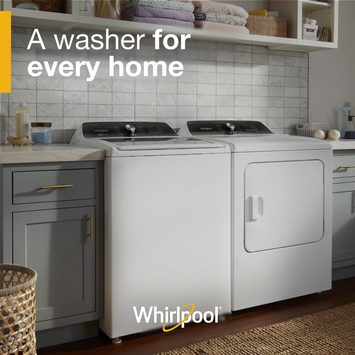 A washer for every home

Whirlpool