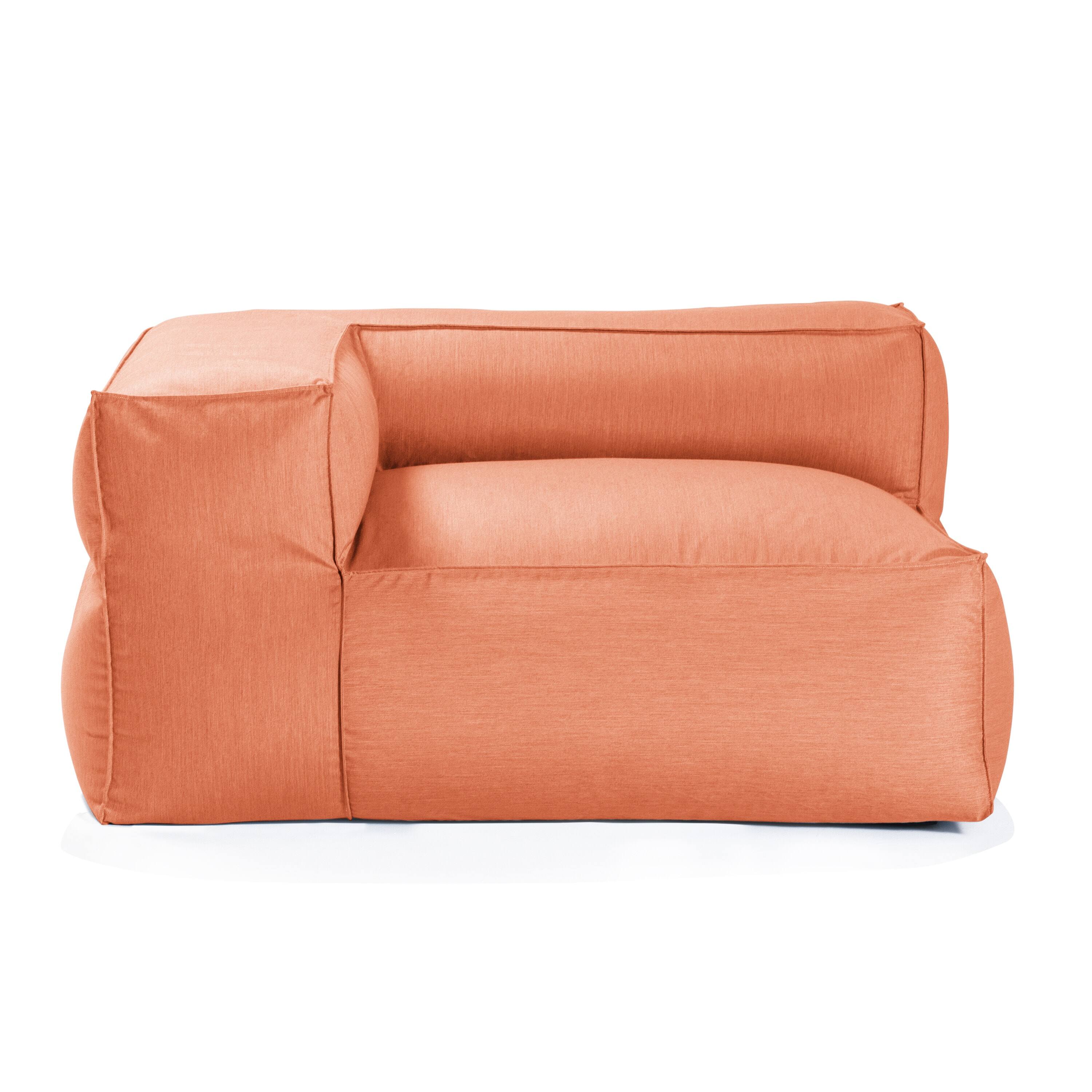 Alt View 1. Jaxx - Baya Outdoor Right Corner - Sunbrella, Coral - Coral.