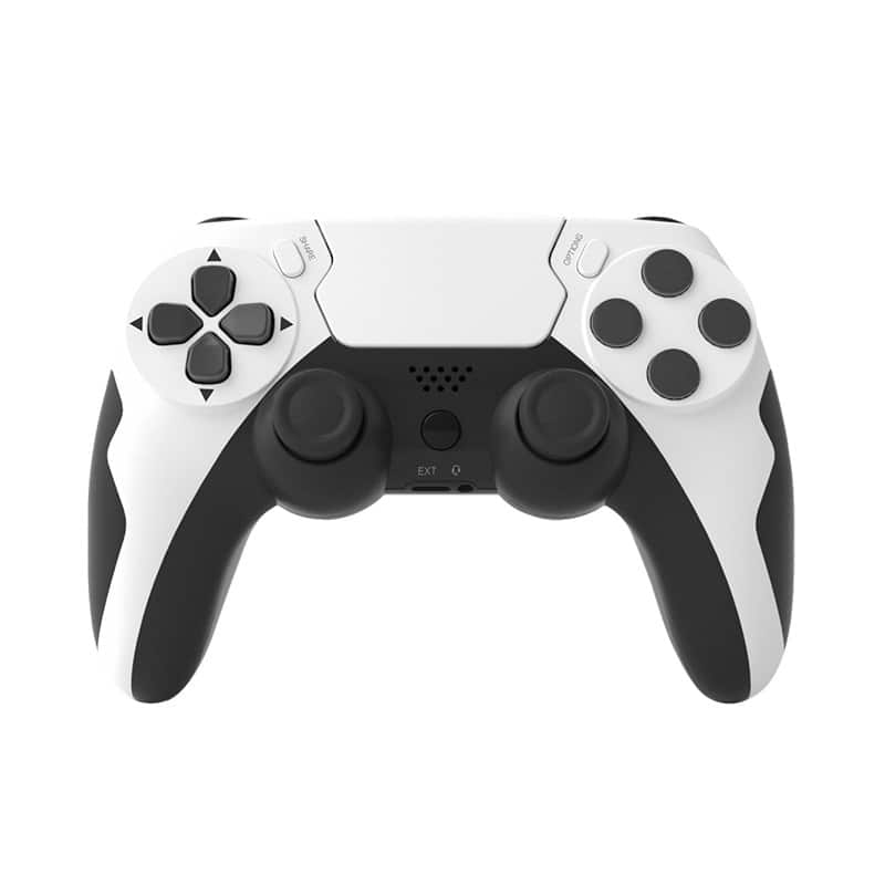 Cluzine - For PS4 Wireless Bluetooth Controller 6-Axis Gyro Motion Control for PC Steam - White