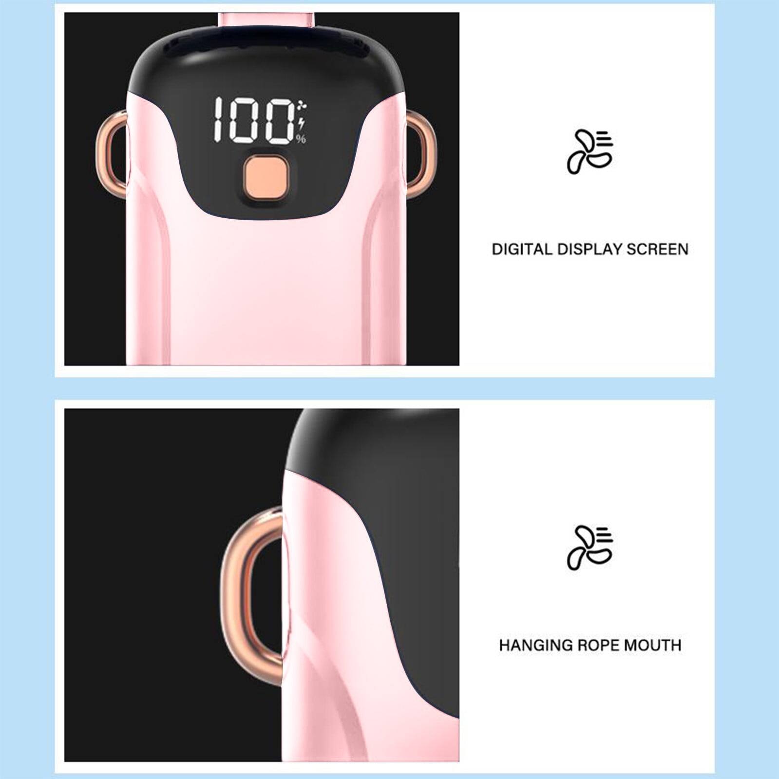 100% Digital Display Screen & Hanging Rope Mouth