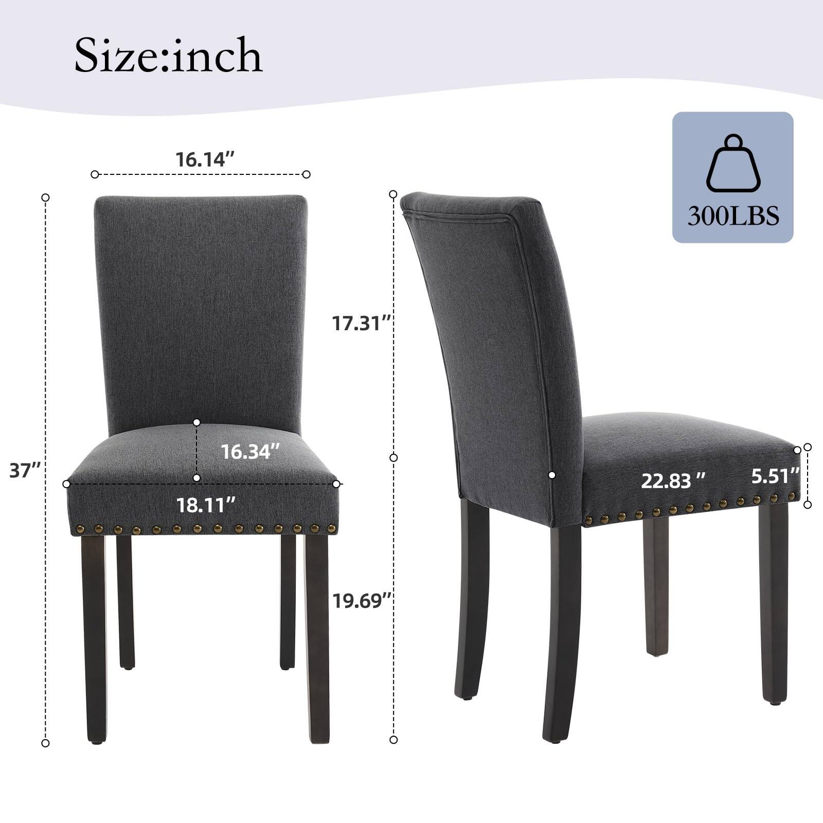Size: inch

- Height: 37"
- Seat Height: 18.11"
- Seat Depth: 16.34"
- Back Height: 16.14"
- Back Width: 17.31"
- Armrest Height: 19.69"
- Armrest Width: 22.83"
- Armrest Depth: 5.51"

300LBS