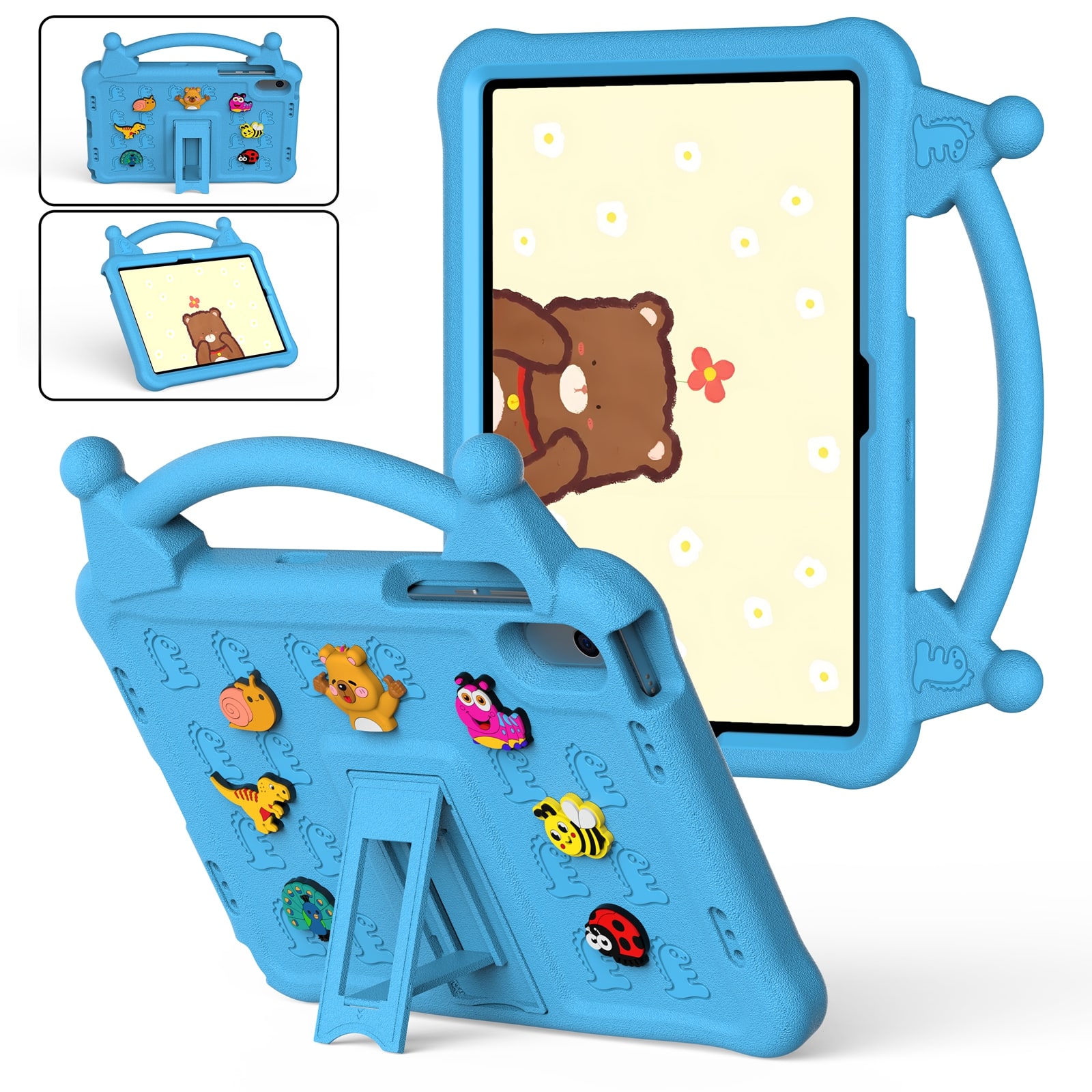 UUCOVER - Kids Case for Samsung Galaxy Tab A11+ 11-inch 2025 (SM-X230/X236/X238) Shockproof EVA Handle Stand Cover - Skyblue