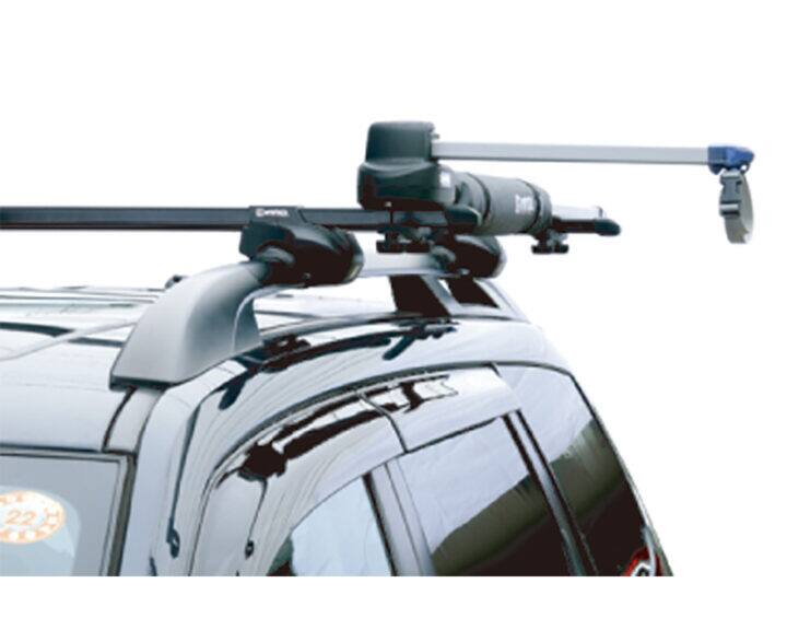 Angle. INNO Racks - Kayak Side Load - Silver.