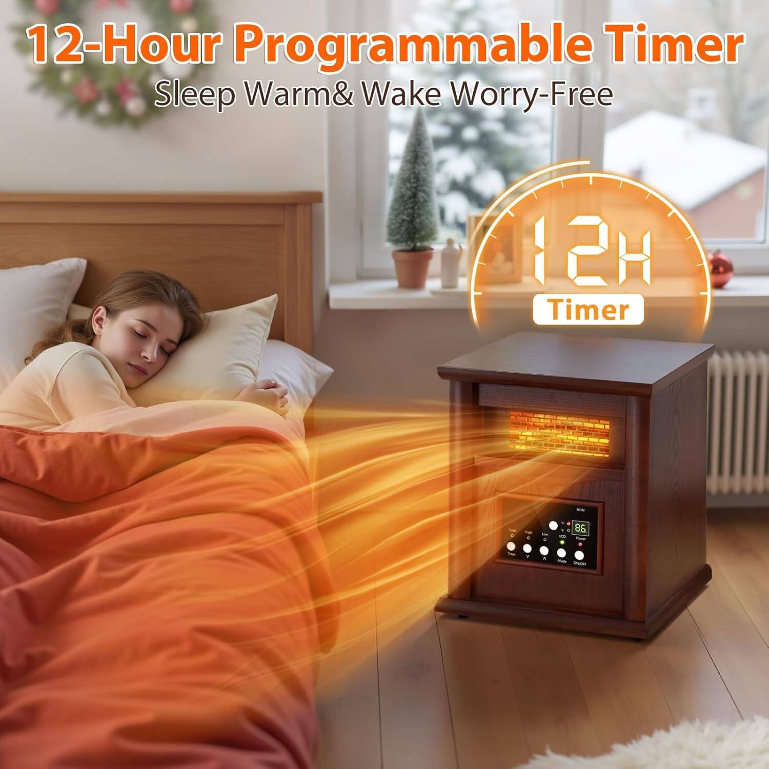 12-Hour Programmable Timer  
Sleep Warm & Wake Worry-Free  
12H Timer