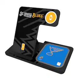 Keyscaper - St. Louis Blues 3-In-1 Wireless Charger - Multicolor