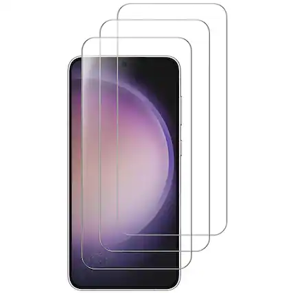 Front. Entronix - Entronix Tempered Glass Screen Protector for Samsung Galaxy A03s - 3 Pack - Transparent.