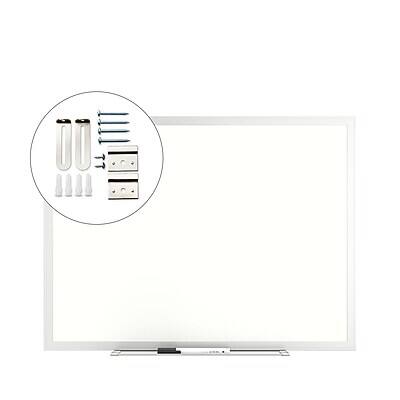 Alt View 4. TRU RED - Melamine Dry Erase Board, 2' x 1.5' - Gray Frame.