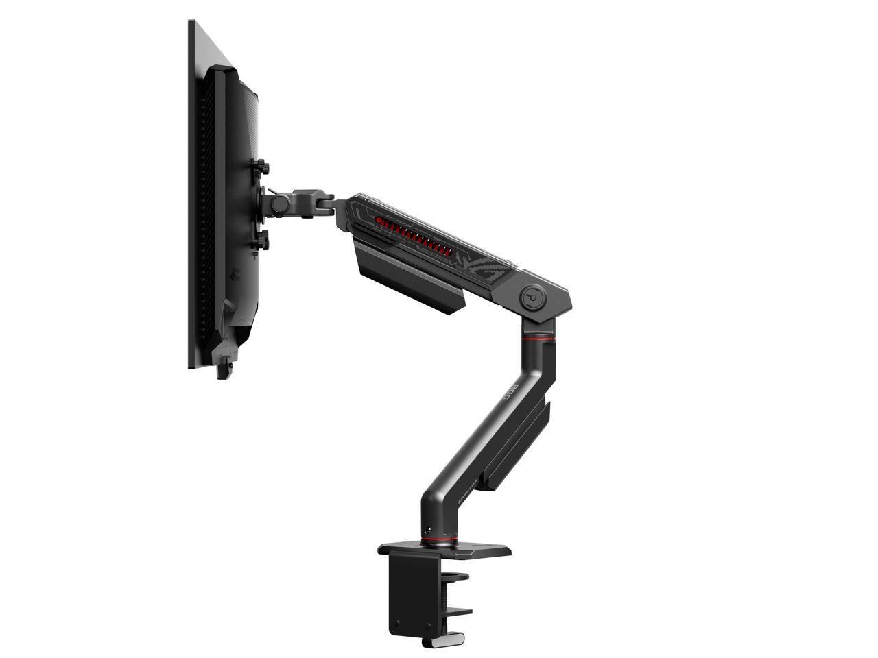 Alt View 8. ASUS - ASUS ROG Ergo Monitor Arm - Adjustable Mount with Cable Management, Ergonomic, Swivel, 39"/23lbs, VESA 100x100 - Black.