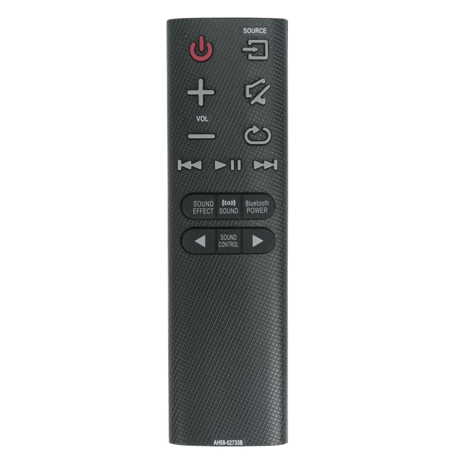 WINFLIKE - AH59-02733B Replaced Sound Bar Remote Control fit for Samsung Soundbar HW-K360 HW-KM36C HW-KM36 - Black
