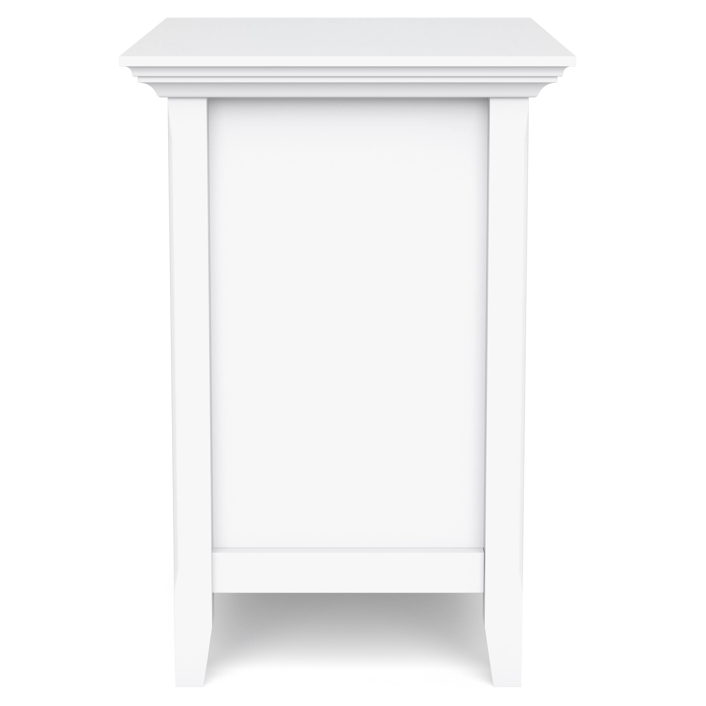 Alt View 12. Simpli Home - Amherst Bedside Table - White.