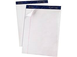 Ampad - Gold Fibre Notepads, 8.5" x 11.75", Wide Ruled, 50 Sheets/Pad, 12 Pads/Pack - White
