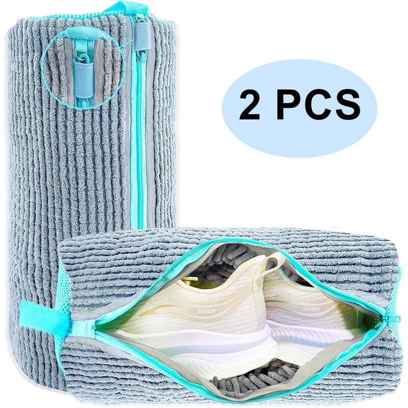 Giantpower - 2pack Shoe Washing Machine Bag Reusable Shoe Cleaning Bags - Gray