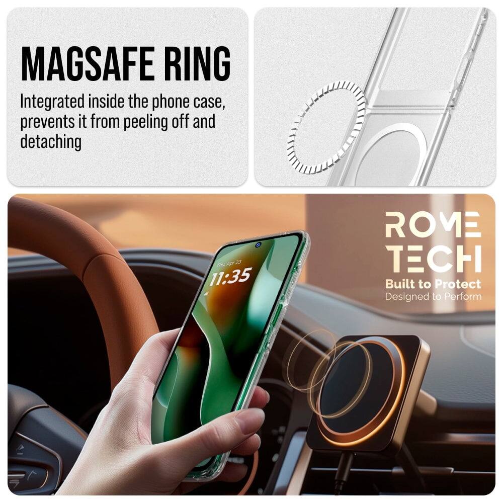 MAGSAFE RING  
Integrated inside the phone case, prevents it from peeling off and detaching  

ROVE TECH  
Built to Protect  
Designed to Perform