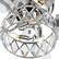 Alt View 10. Breezary - 52'' Flush Mount Ceiling Fan with Light Kit, Low Profile Indoor Crystal Fan, 5 Blades, 6-Speed DC Motor, Remote, Timer - Chrome with Silver Blades.