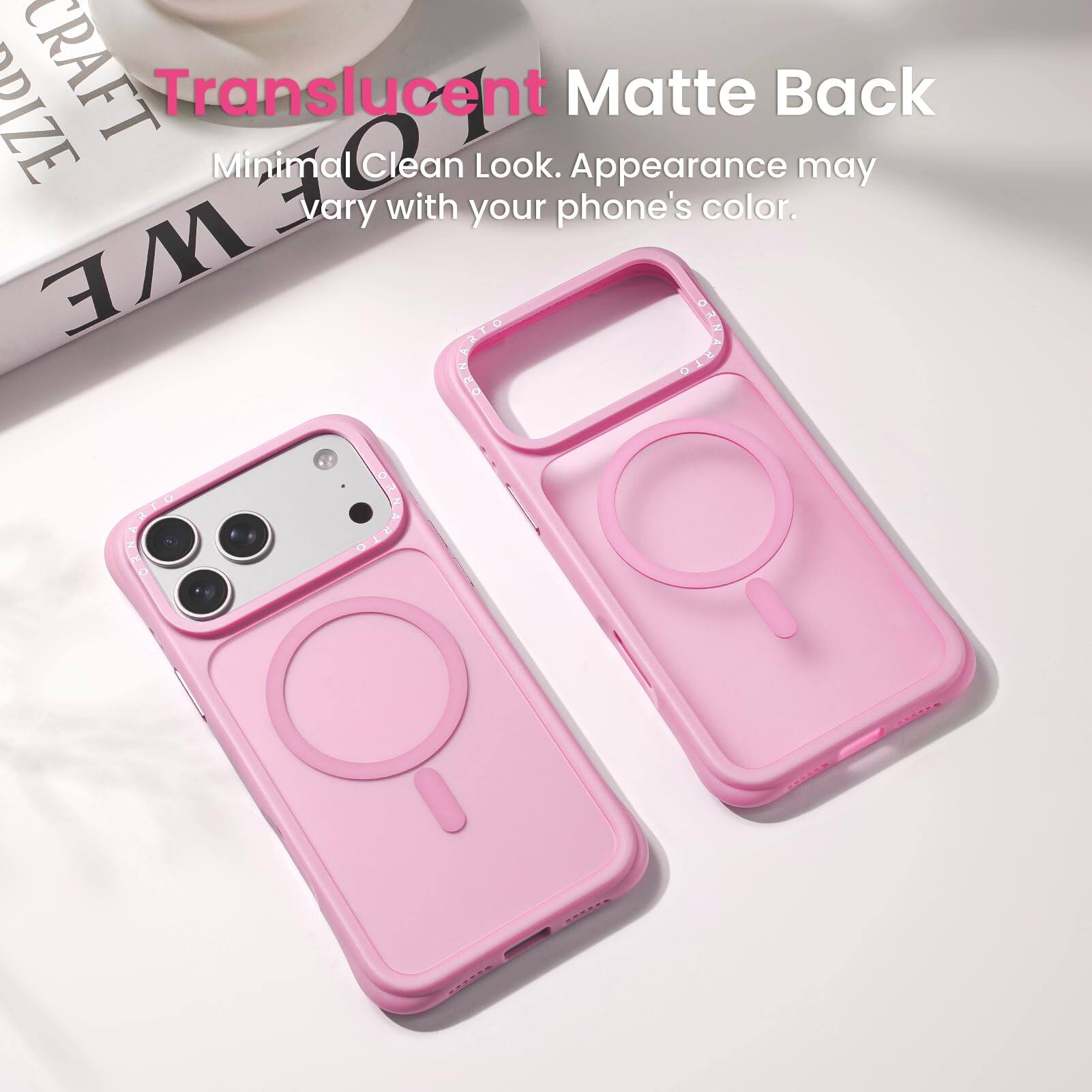 RIZE LOEWE CRAFT Translucent Look. Matte Appearance Back may vary with your phone's color. WE DIEVRES ORNANIO 050 DINENZO RIO

Translucent Matte Back
Minimal Clean Look. Appearance may vary with your phone's color.