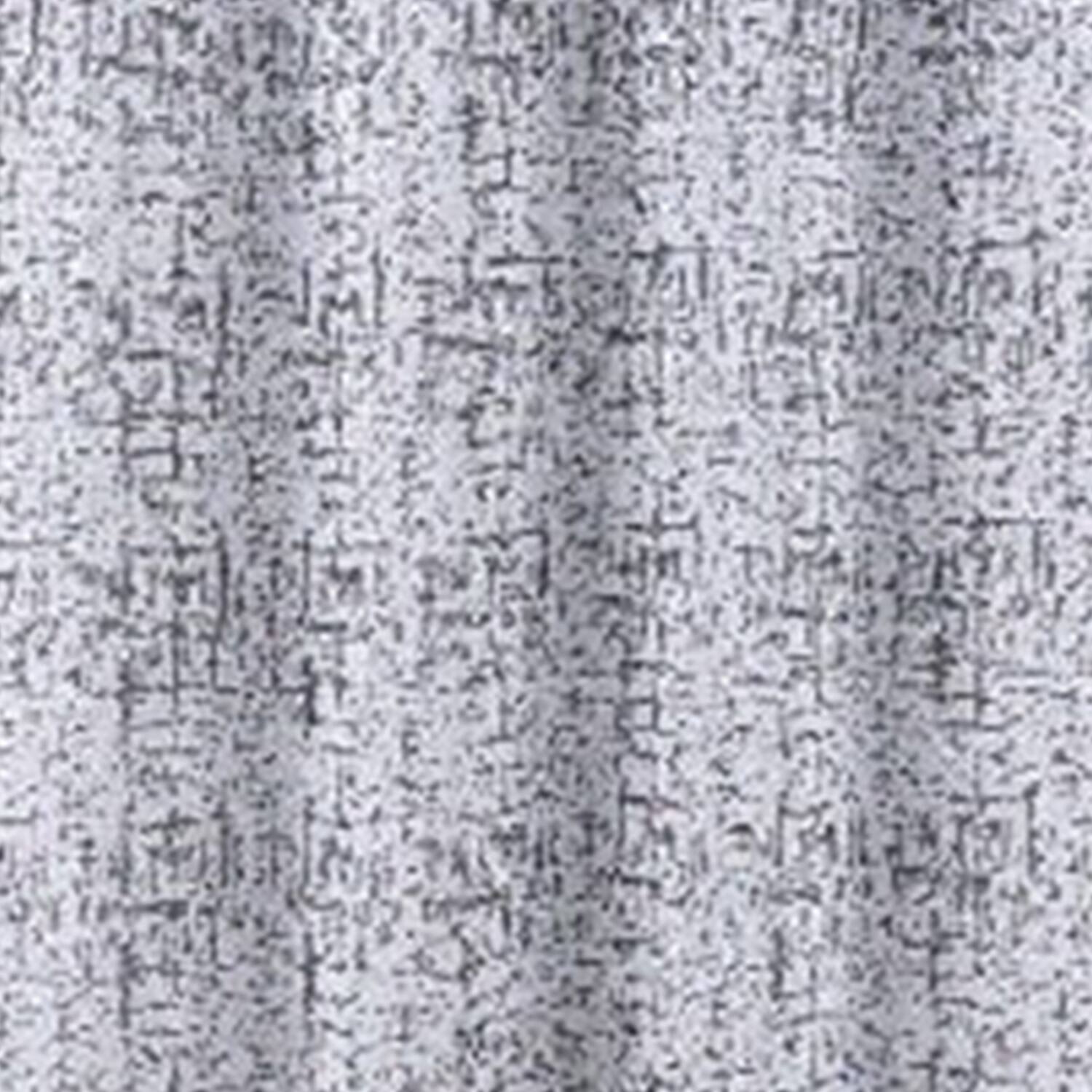Alt View 2. RT Designers Collection - RT Designers Collection 100% Polyester 140 GSM Luca Jacquard Grommet Curtain Panel 54" x 84" Charcoal - Charcoal.