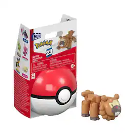 MEGA - Pokemon: Series 23 Bidoof Pokeball - 26 Piece Building Set