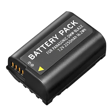 BATTERY PACK
FOR PANASONIC DMW-BLK22
7.2V 2250mAh 16.2Wh