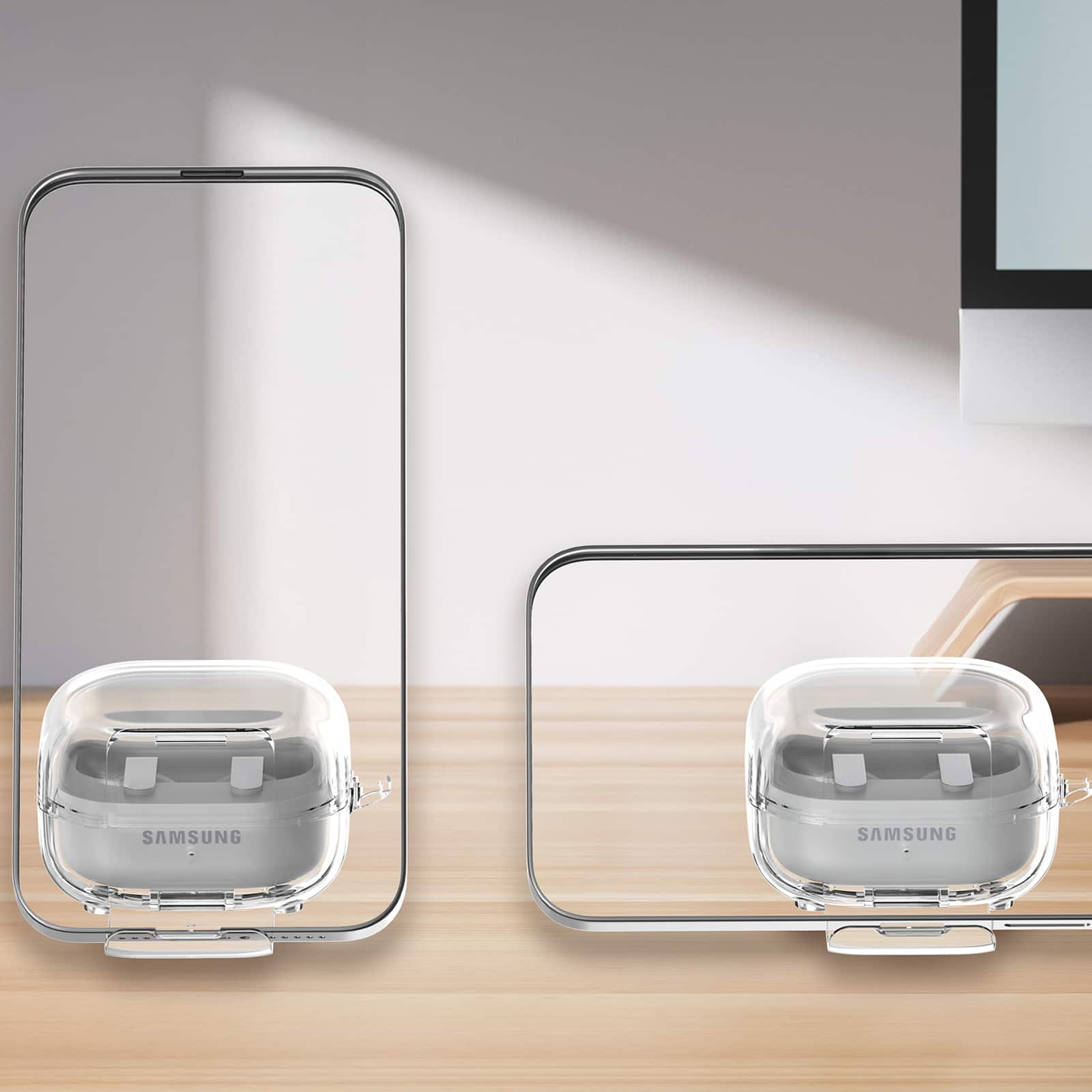 Dteck Clear Case for Samsung Galaxy Buds 4/4Pro with Cleaning Pen