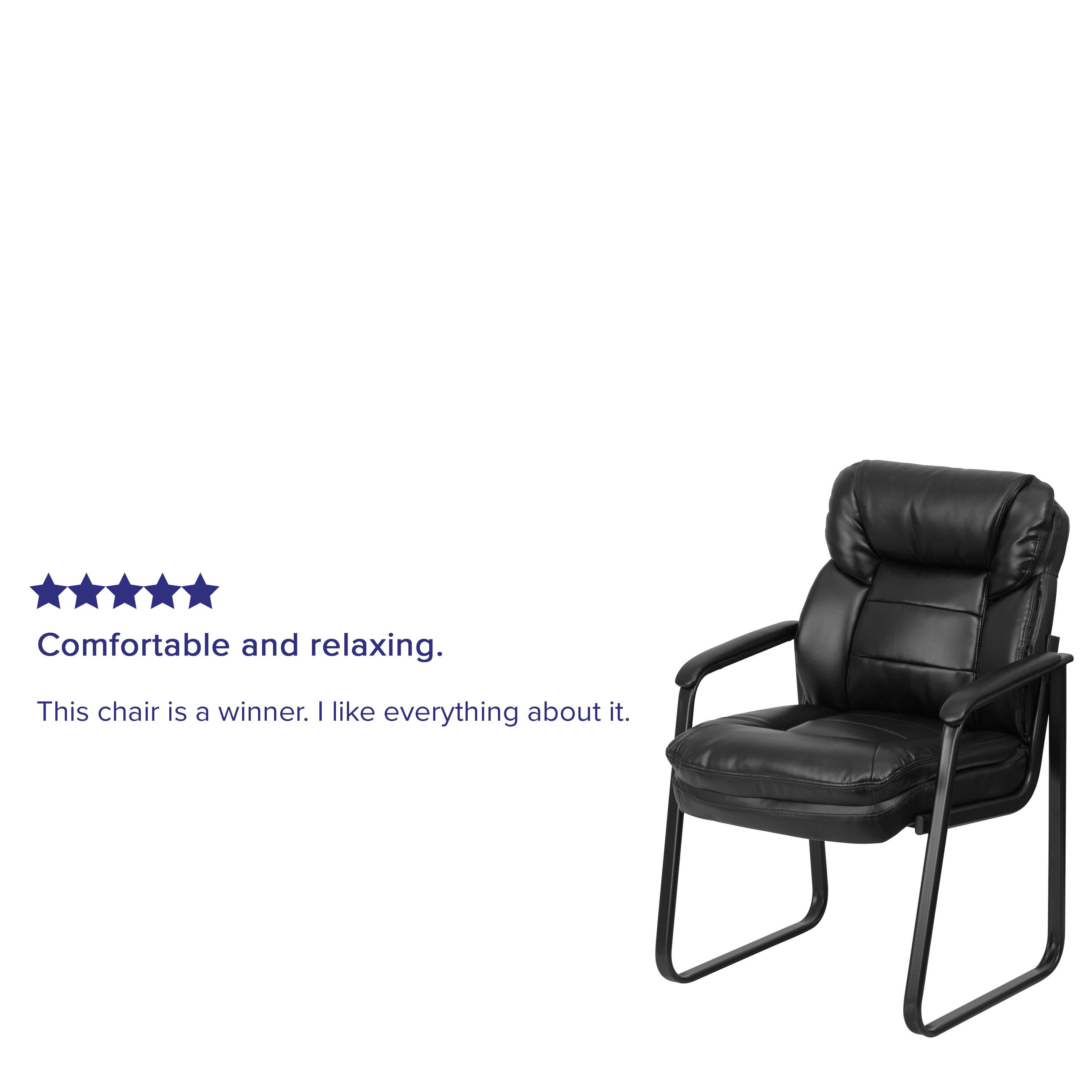 Comfortable and relaxing.  
This chair is a winner. I like everything about it.