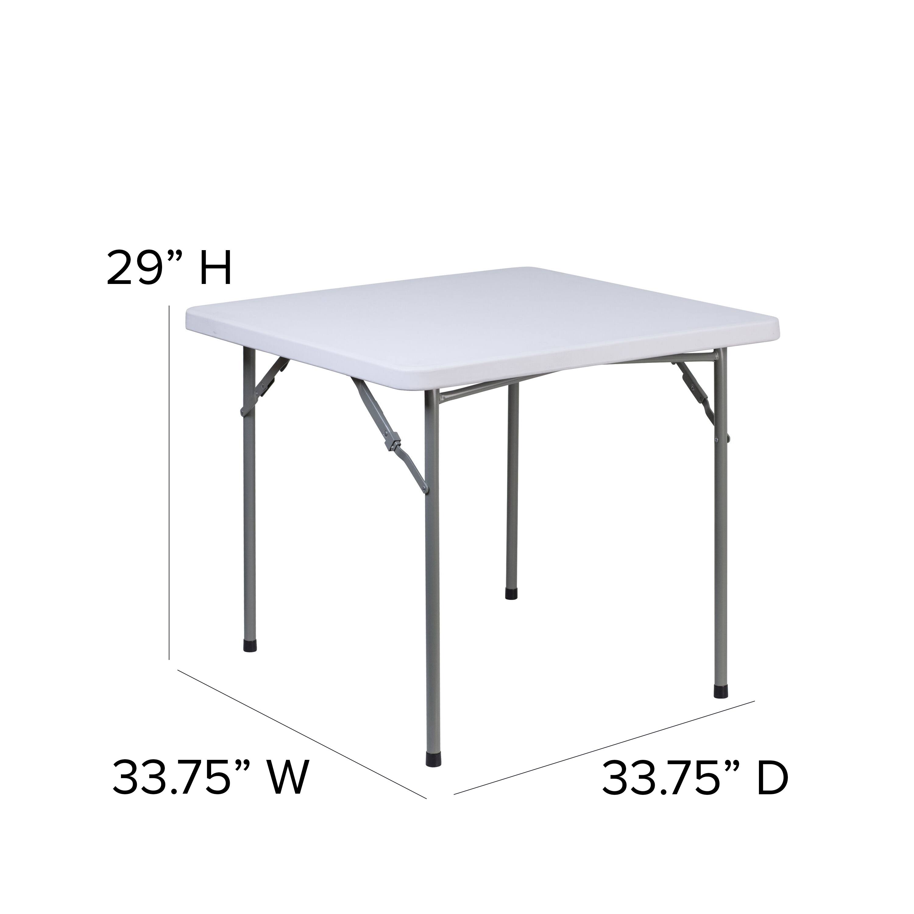 29" H  
33.75" W  
33.75" D