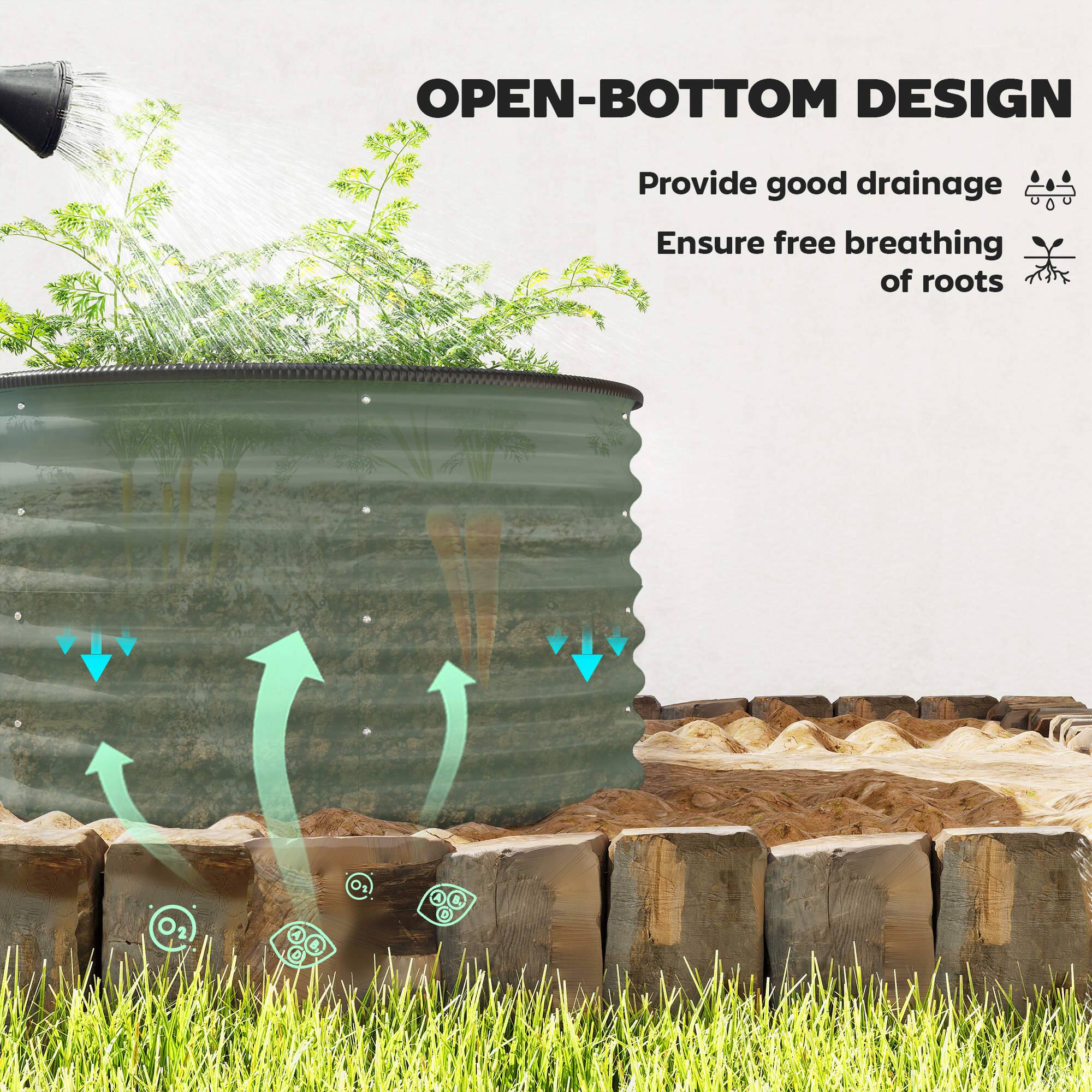 OPEN-BOTTOM DESIGN

Provide good drainage  
Ensure free breathing of roots