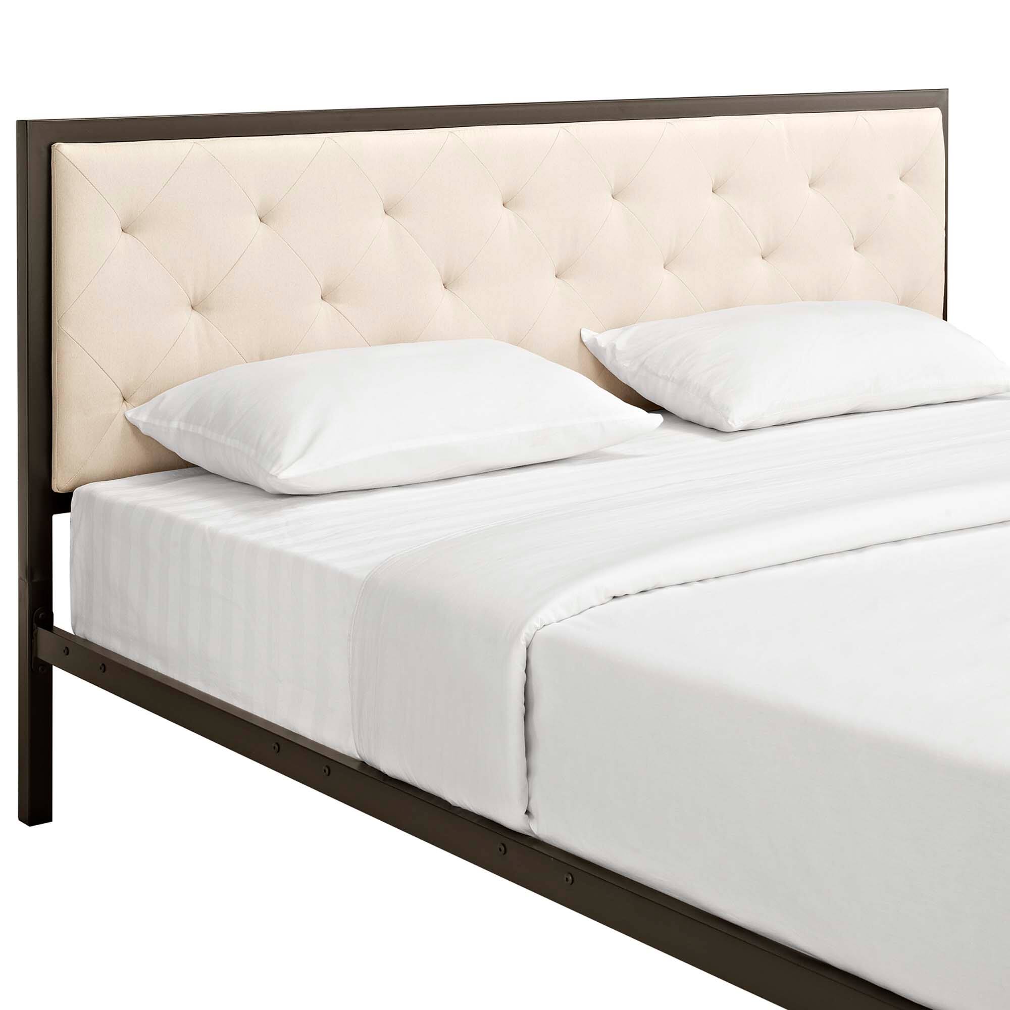 Alt View 2. Modway - Alina Platform Twin Bed Frame - White.