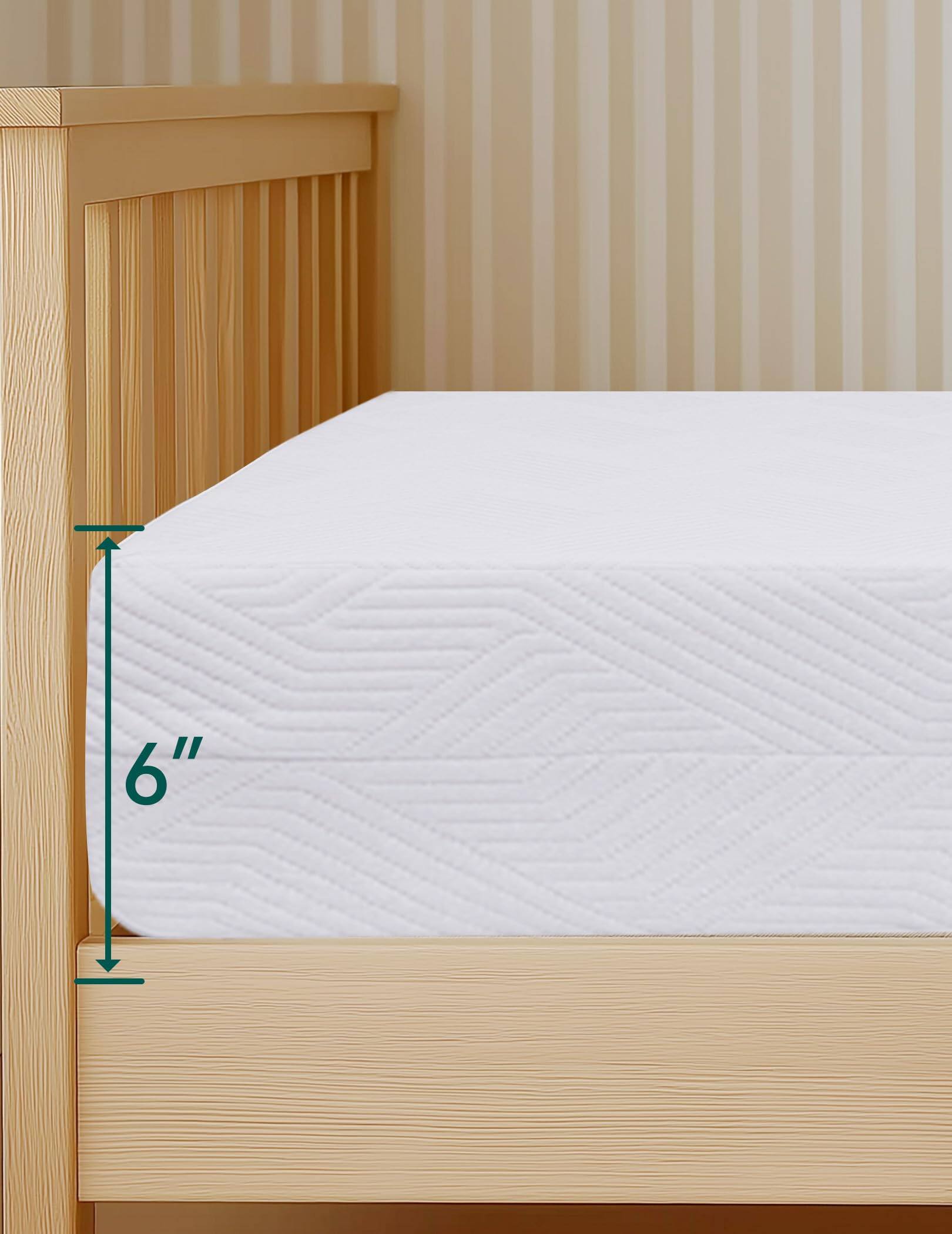 Alt View 4. Alchemy Casas - Zoning Mattress Dual - sided Memory Foam Waterproof Thick With Zipper Cover Fits Standard - Mattress Topper Stratus.