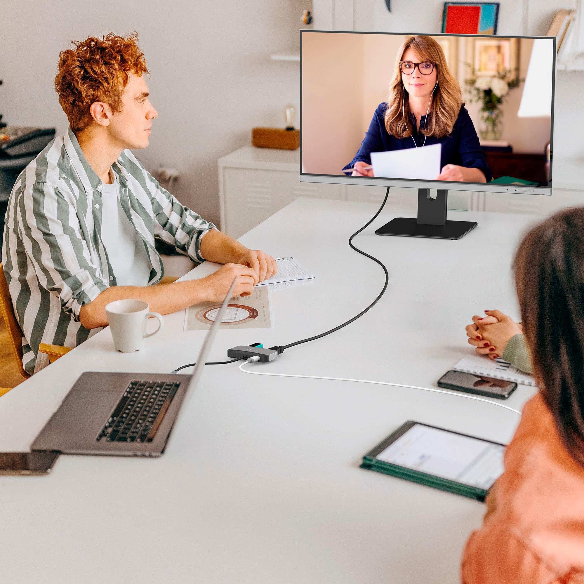 Alt View 12. j5create - USB-C to USBTM 10Gbps & HDMITM 4K144Hz Adapter for Mac, PC and More - Space Gray/Black.