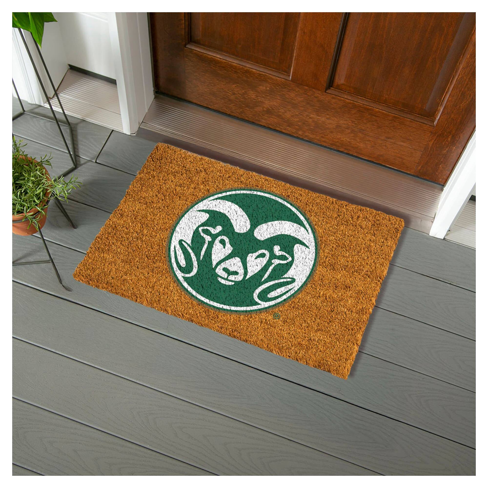 Alt View 1. Evergreen Enterprises - Colorado State Rams 28" x 16" Team Logo Outdoor Coir Mat - Multicolor.