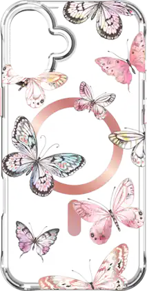 Karma by Body Glove with MagSafe Case - iPhone 16 Plus - Pink Butterflies